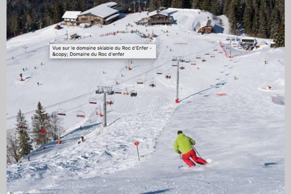Le Pied Des Pistes A13, Joli Studio Tout Confort 4 Pers, Vue Vallee Imprenable, Draps Non Compris Saint-Jean-dʼAulps エクステリア 写真
